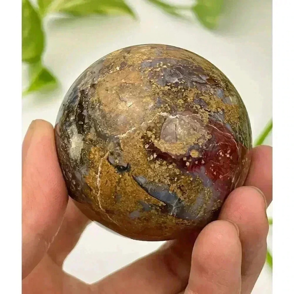 Pietersite Stone Crystal Quartz Ball 203g Healing Sphere 53mm - Picture 1 of 13